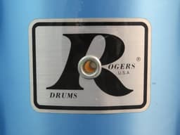 Rogers 4 Piece Pacific Blue Wood Drum Set Serial #D739599 Rogers 4 Piece Pacific Blue Wood Drum Set Serial #D739599