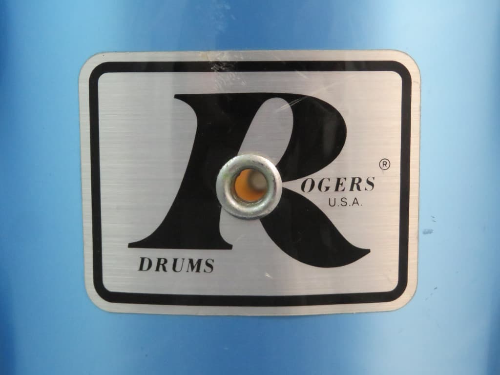 Rogers 4 Piece Pacific Blue Wood Drum Set Serial #D739599