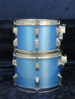 Rogers 4 Piece Pacific Blue Wood Drum Set Serial #D739599 Rogers 4 Piece Pacific Blue Wood Drum Set Serial #D739599
