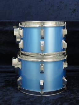 Rogers 4 Piece Pacific Blue Wood Drum Set Serial #D739599 Rogers 4 Piece Pacific Blue Wood Drum Set Serial #D739599
