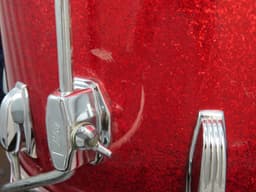 Ludwig 4 Piece Sparkling Red Pearl Wood Drum Set Serial #3042918 Ludwig 4 Piece Sparkling Red Pearl Wood Drum Set Serial #3042918