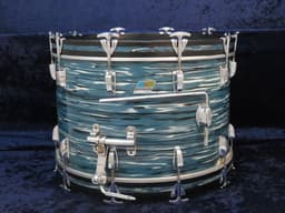 Ludwig 3 Piece Oyster Blue Pearl Wood Drum Set Serial #914196 Ludwig 3 Piece Oyster Blue Pearl Wood Drum Set Serial #914196