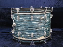 Ludwig 3 Piece Oyster Blue Pearl Wood Drum Set Serial #914196 Ludwig 3 Piece Oyster Blue Pearl Wood Drum Set Serial #914196