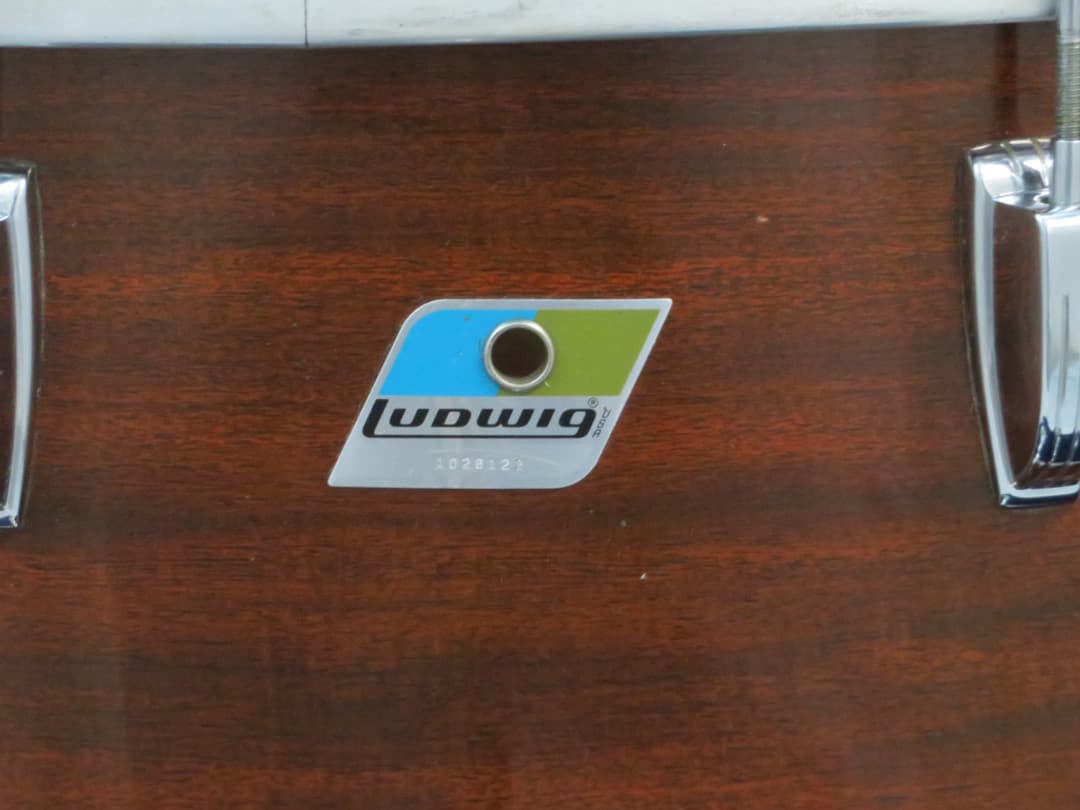 Ludwig 5 Piece Mahogany Cortex Wood Drum Set Serial #1026122