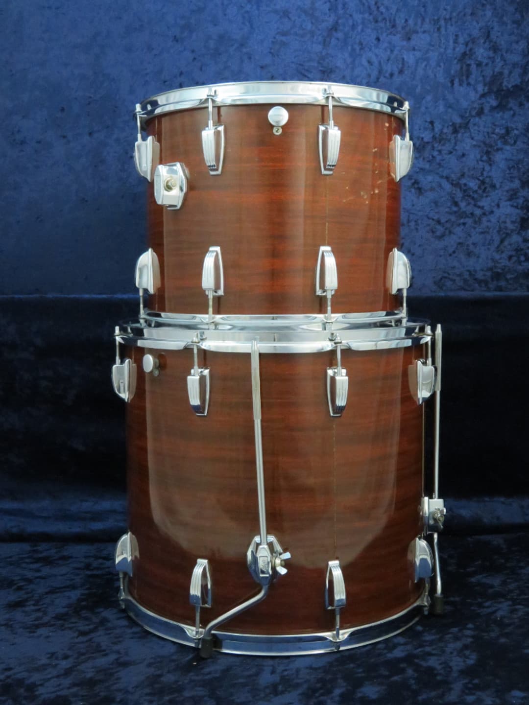 Ludwig 5 Piece Mahogany Cortex Wood Drum Set Serial #1026122