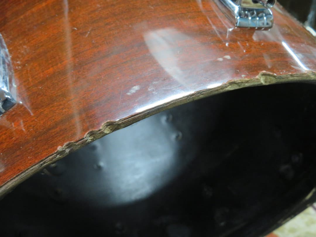 Ludwig 5 Piece Mahogany Cortex Wood Drum Set Serial #1026122