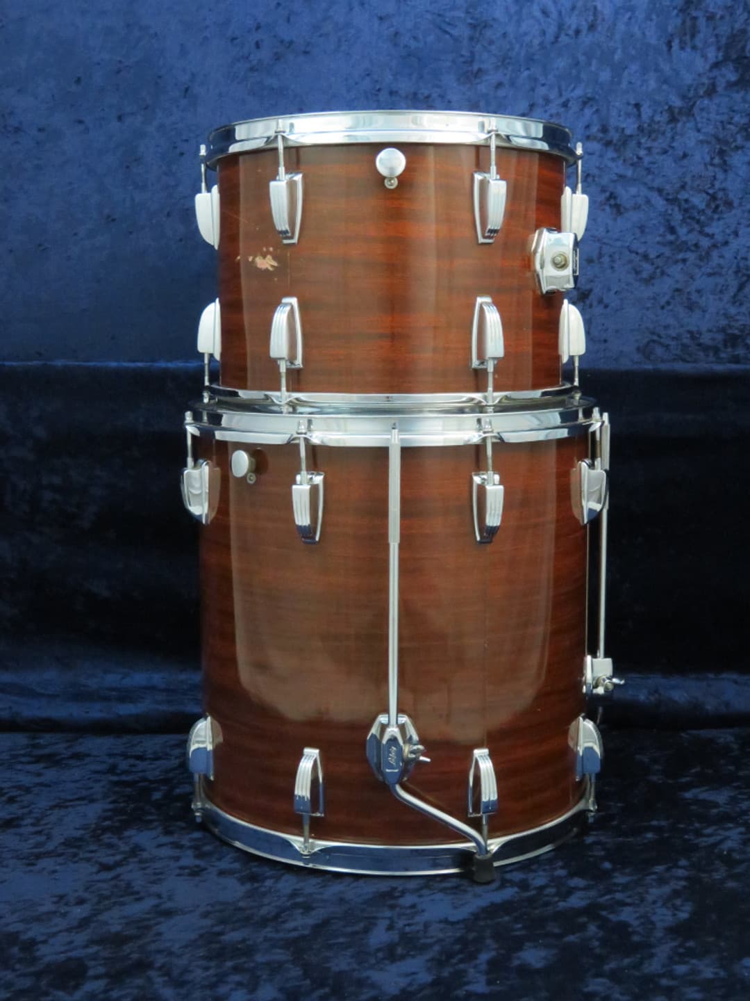 Ludwig 5 Piece Mahogany Cortex Wood Drum Set Serial #1026122