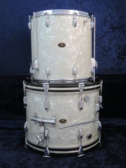 Slingerland 4 Piece Marine Pearl Wood Drum Set Serial #188471 Slingerland 4 Piece Marine Pearl Wood Drum Set Serial #188471