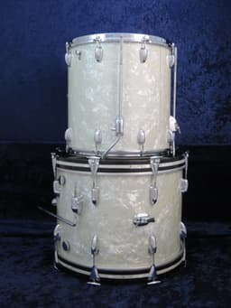 Slingerland 4 Piece Marine Pearl Wood Drum Set Serial #188471 Slingerland 4 Piece Marine Pearl Wood Drum Set Serial #188471