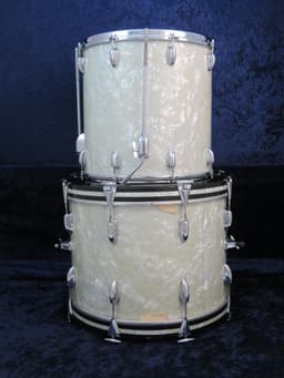 Slingerland 4 Piece Marine Pearl Wood Drum Set Serial #188471 Slingerland 4 Piece Marine Pearl Wood Drum Set Serial #188471