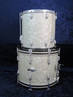 Slingerland 4 Piece Marine Pearl Wood Drum Set Serial #188471 Slingerland 4 Piece Marine Pearl Wood Drum Set Serial #188471