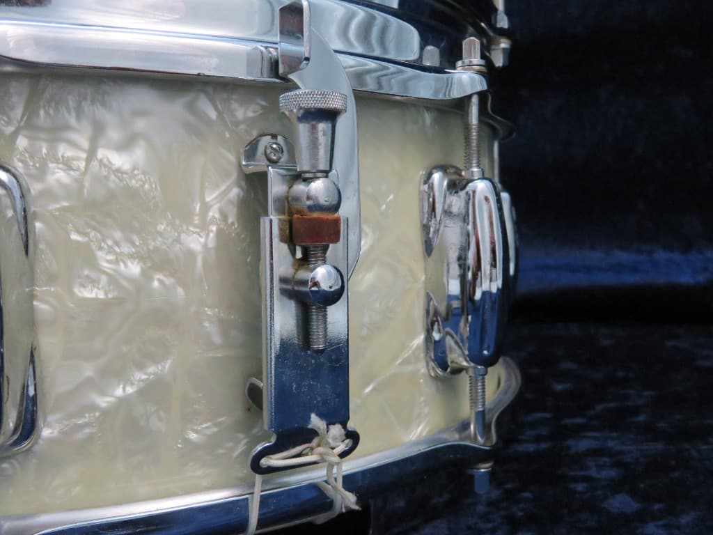 Slingerland 4 Piece Marine Pearl Wood Drum Set Serial #188471