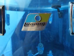 Ludwig 5 Piece Blue Vistalite Drum Set Serial #1025900 Ludwig 5 Piece Blue Vistalite Drum Set Serial #1025900