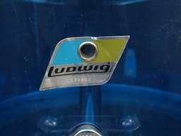 Ludwig 5 Piece Blue Vistalite Drum Set Serial #1025900 Ludwig 5 Piece Blue Vistalite Drum Set Serial #1025900