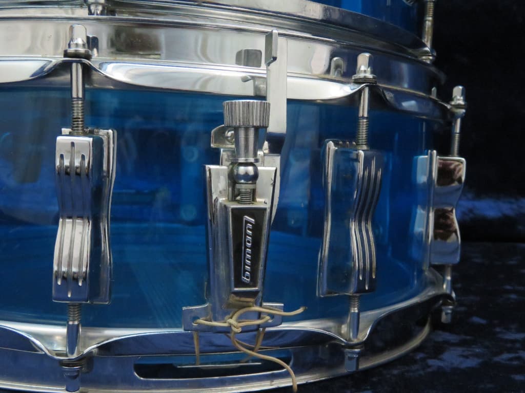 Ludwig 5 Piece Blue Vistalite Drum Set Serial #1025900