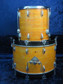 Ludwig 4 Piece Mod Orange Wood Drum Set Serial #926006 Ludwig 4 Piece Mod Orange Wood Drum Set Serial #926006