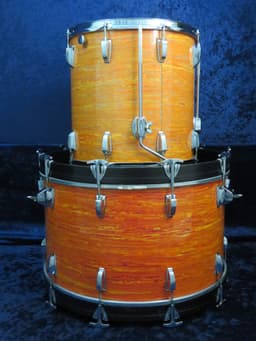 Ludwig 4 Piece Mod Orange Wood Drum Set Serial #926006 Ludwig 4 Piece Mod Orange Wood Drum Set Serial #926006