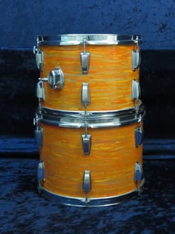 Ludwig 4 Piece Mod Orange Wood Drum Set Serial #926006 Ludwig 4 Piece Mod Orange Wood Drum Set Serial #926006