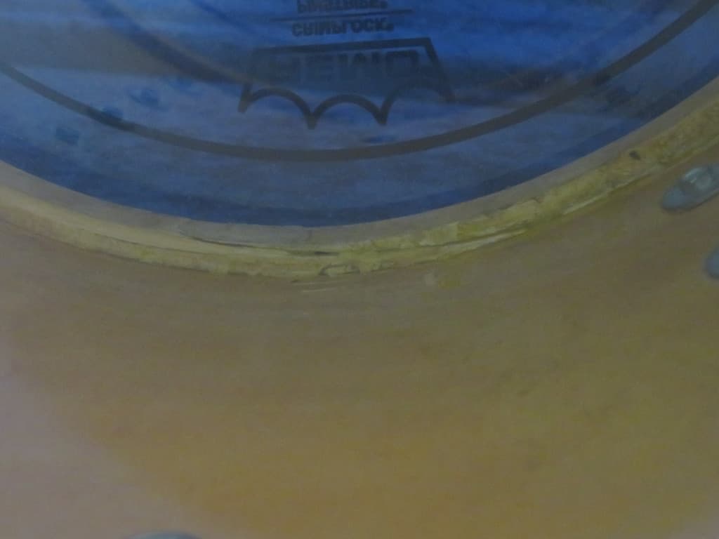 Ludwig 4 Piece Mod Orange Wood Drum Set Serial #926006
