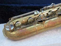 C.G. Conn Baritone Saxophone with Naked Lady 1935 Serial #M267047 C.G. Conn Baritone Saxophone with Naked Lady 1935 Serial #M267047