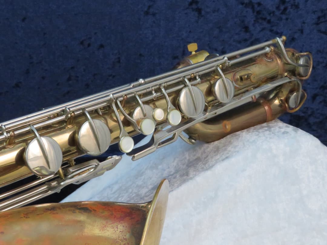 C.G. Conn Baritone Saxophone with Naked Lady 1935 Serial #M267047