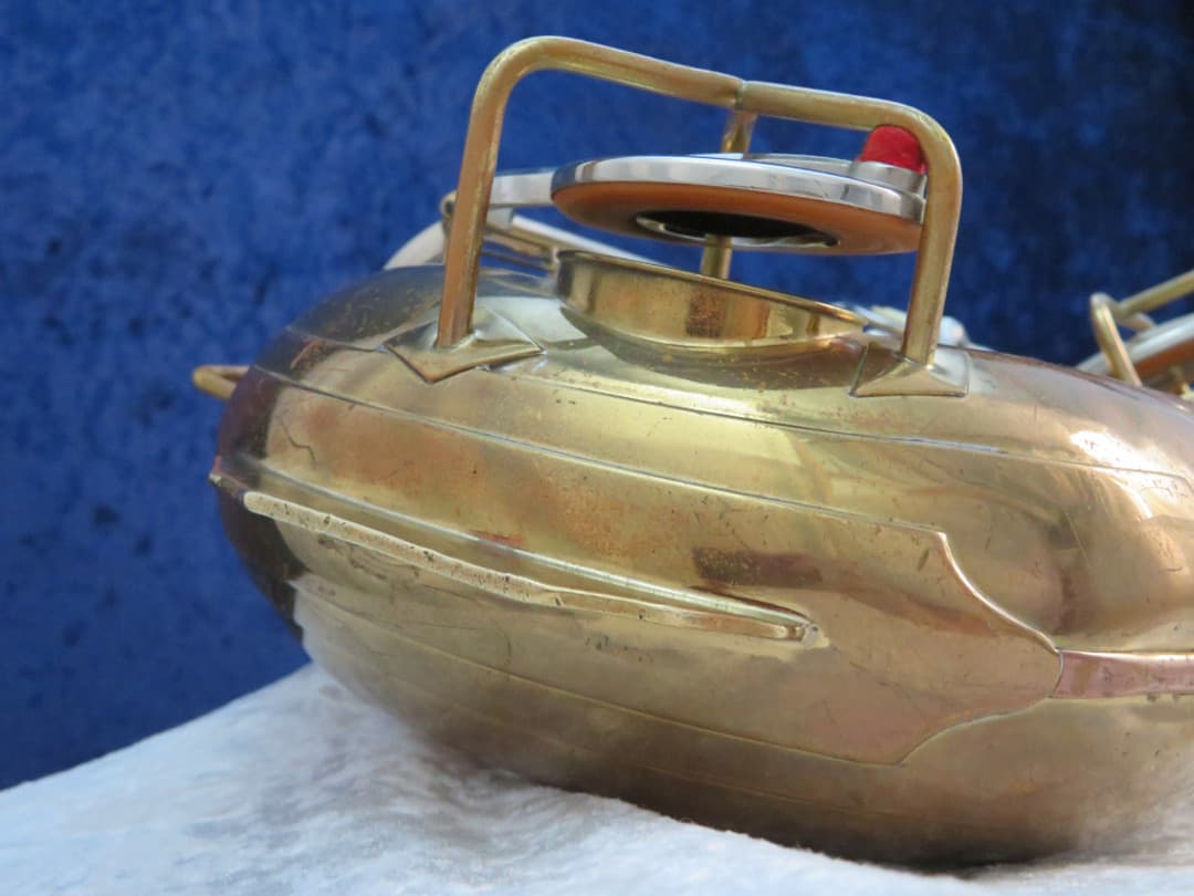 C.G. Conn Baritone Saxophone with Naked Lady 1935 Serial #M267047