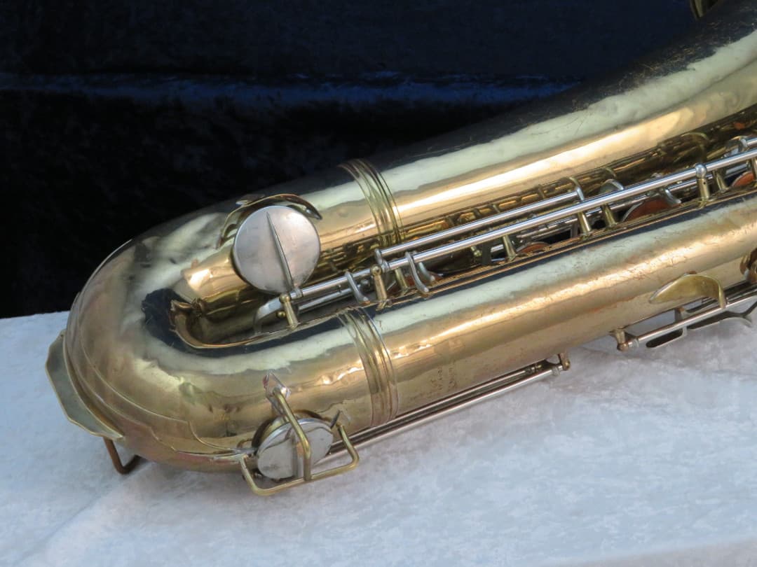 C.G. Conn Baritone Saxophone with Naked Lady 1935 Serial #M267047