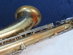 C.G. Conn Baritone Saxophone with Naked Lady 1935 Serial #M267047 C.G. Conn Baritone Saxophone with Naked Lady 1935 Serial #M267047