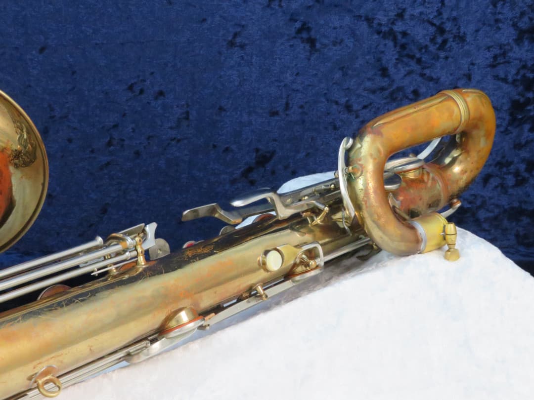 C.G. Conn Baritone Saxophone with Naked Lady 1935 Serial #M267047