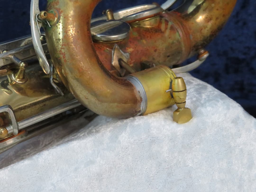 C.G. Conn Baritone Saxophone with Naked Lady 1935 Serial #M267047