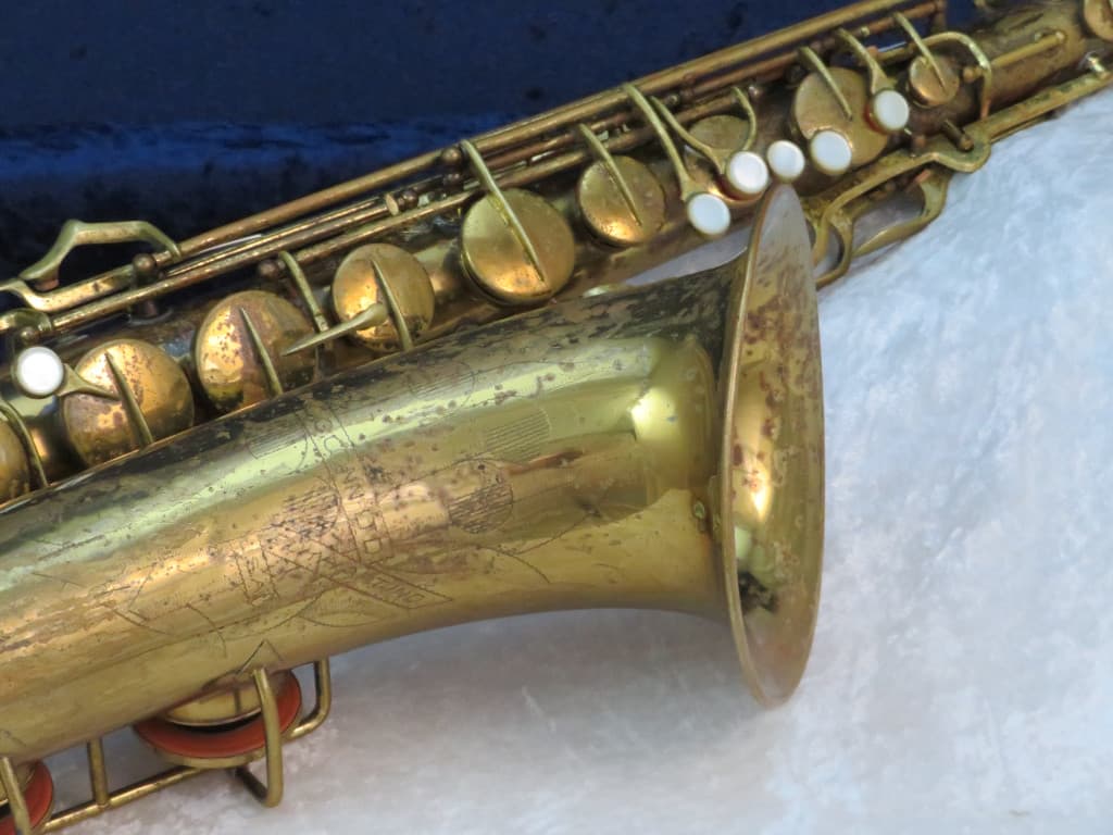 C.G. Conn 10M Tenor Saxophone with Naked Lady 1941 Serial #295497