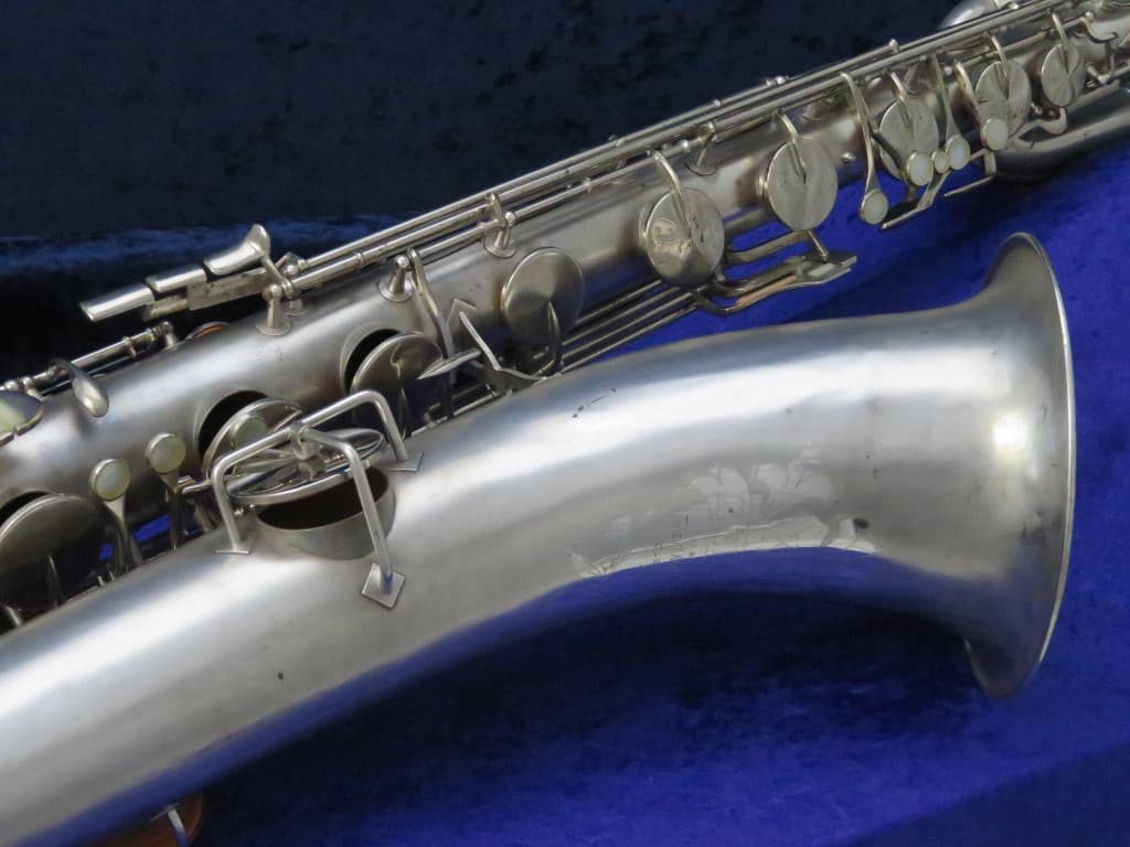 King Zephyr Silver Baritone Saxophone 1960 Serial #402656 King Zephyr Silver Baritone Saxophone 1960 Serial #402656