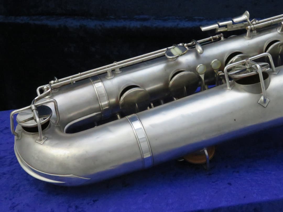 King Zephyr Silver Baritone Saxophone 1960 Serial #402656 King Zephyr Silver Baritone Saxophone 1960 Serial #402656