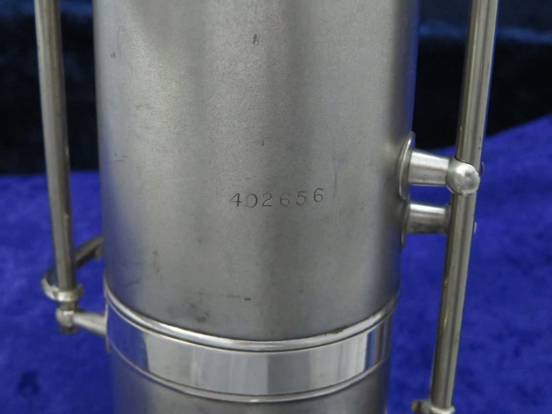 King Zephyr Silver Baritone Saxophone 1960 Serial #402656 King Zephyr Silver Baritone Saxophone 1960 Serial #402656