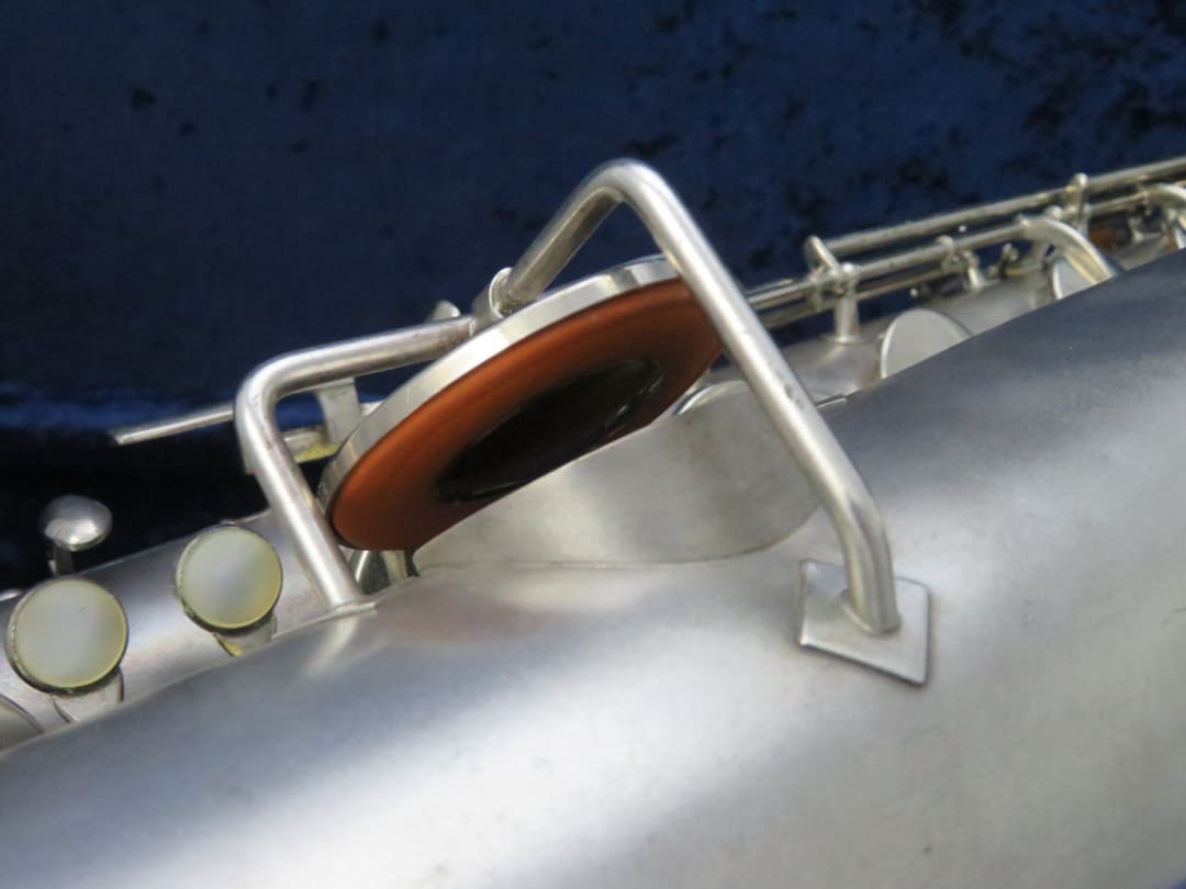 King Zephyr Silver Baritone Saxophone 1960 Serial #402656 King Zephyr Silver Baritone Saxophone 1960 Serial #402656
