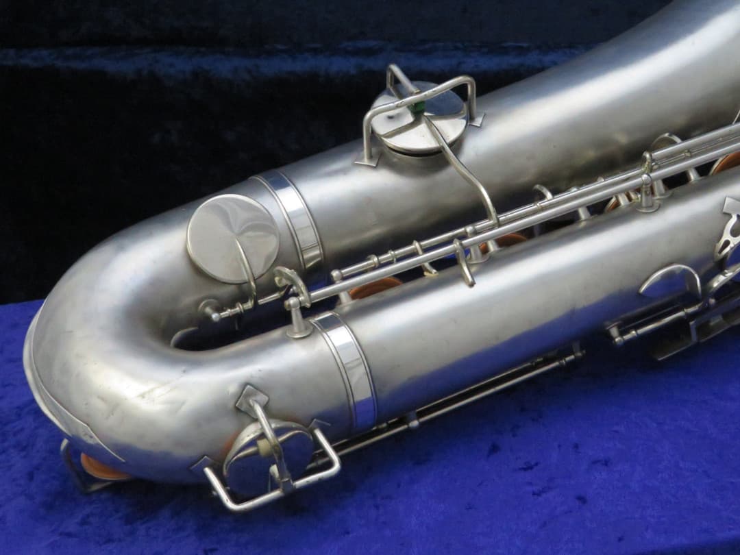 King Zephyr Silver Baritone Saxophone 1960 Serial #402656 King Zephyr Silver Baritone Saxophone 1960 Serial #402656