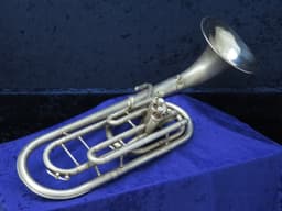 King 3 Valve Bell Front Silver Trombonium 1960's Serial #452838 King 3 Valve Bell Front Silver Trombonium 1960's Serial #452838