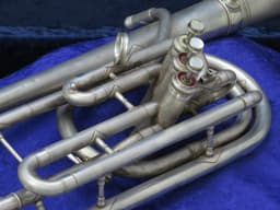 King 3 Valve Bell Front Silver Trombonium 1960's Serial #452838 King 3 Valve Bell Front Silver Trombonium 1960's Serial #452838
