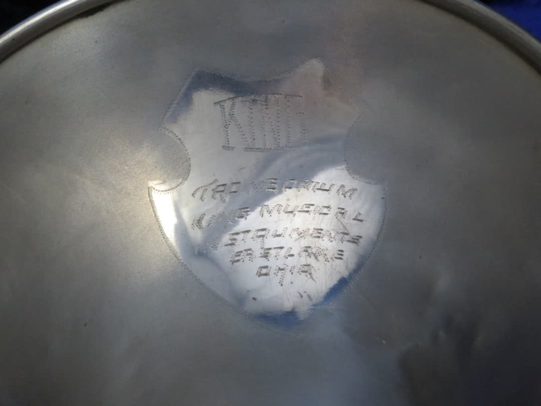 King 3 Valve Bell Front Silver Trombonium 1960's Serial #452838