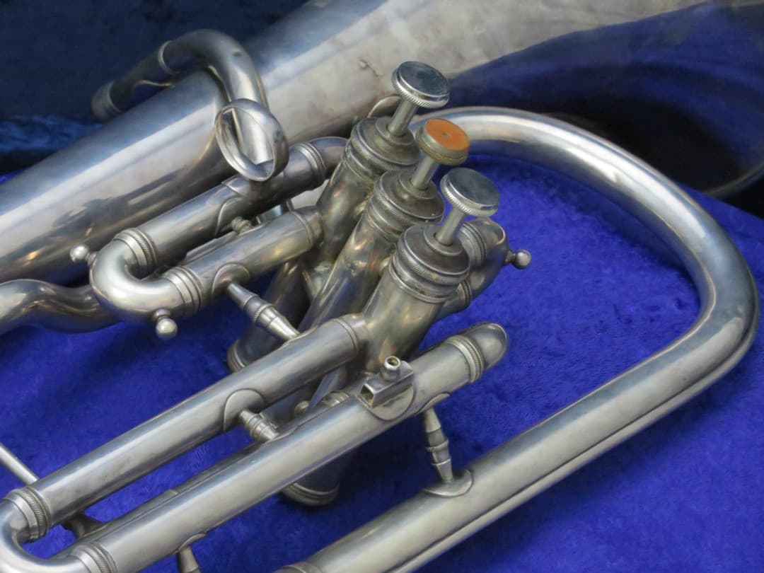 Conn 3 Valve Eb Bell Up Silver Alto Horn Serial #33954