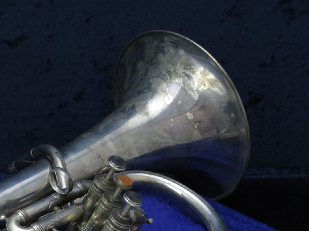 Conn 3 Valve Eb Bell Up Silver Alto Horn Serial #33954