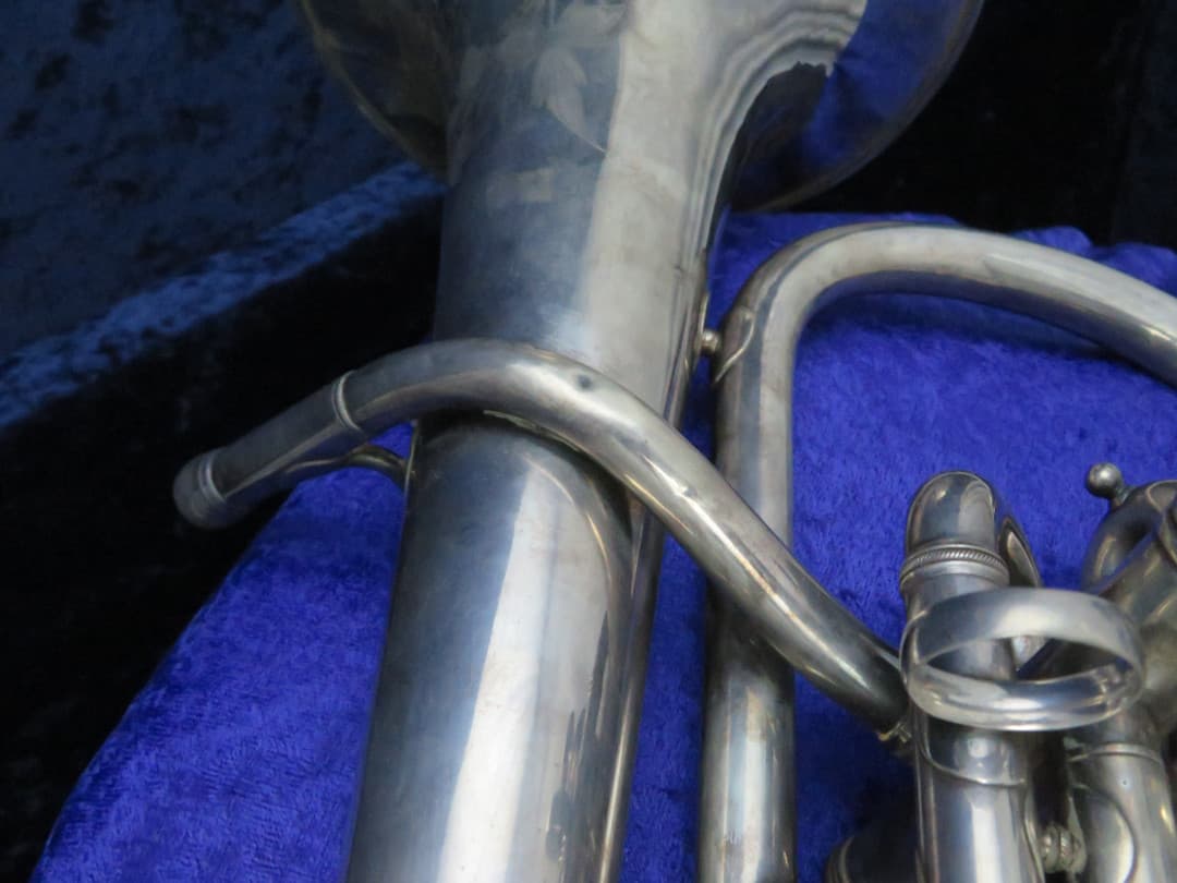 Conn 3 Valve Eb Bell Up Silver Alto Horn Serial #33954