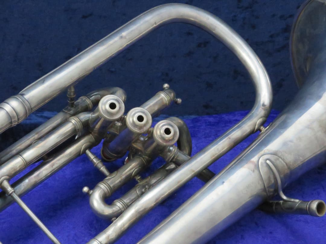 Conn 3 Valve Eb Bell Up Silver Alto Horn Serial #33954
