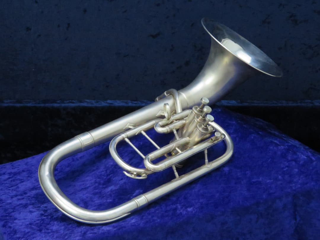 Conn 3 Valve F Bell Front Silver Alto Horn 1968 Serial #L28937