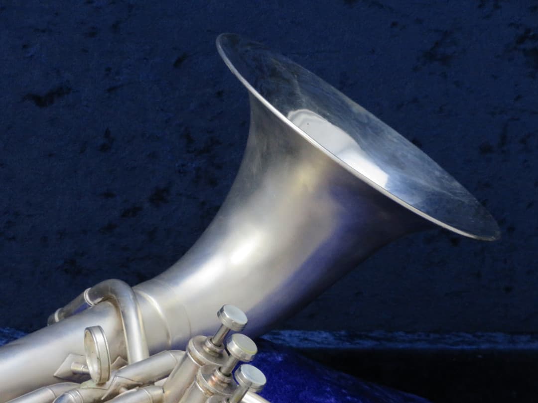 Conn 3 Valve F Bell Front Silver Alto Horn 1968 Serial #L28937