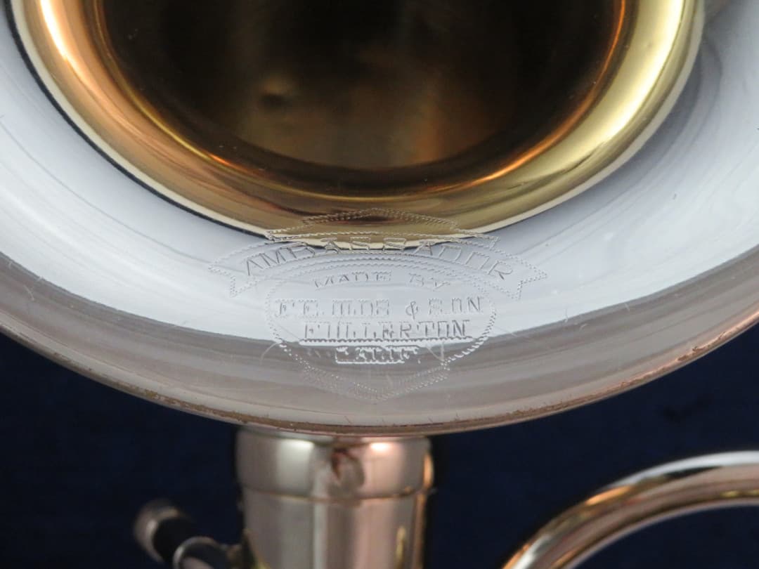 Olds Ambassador 3 Valve F Bell Front Alto Horn 1960's Serial #450846