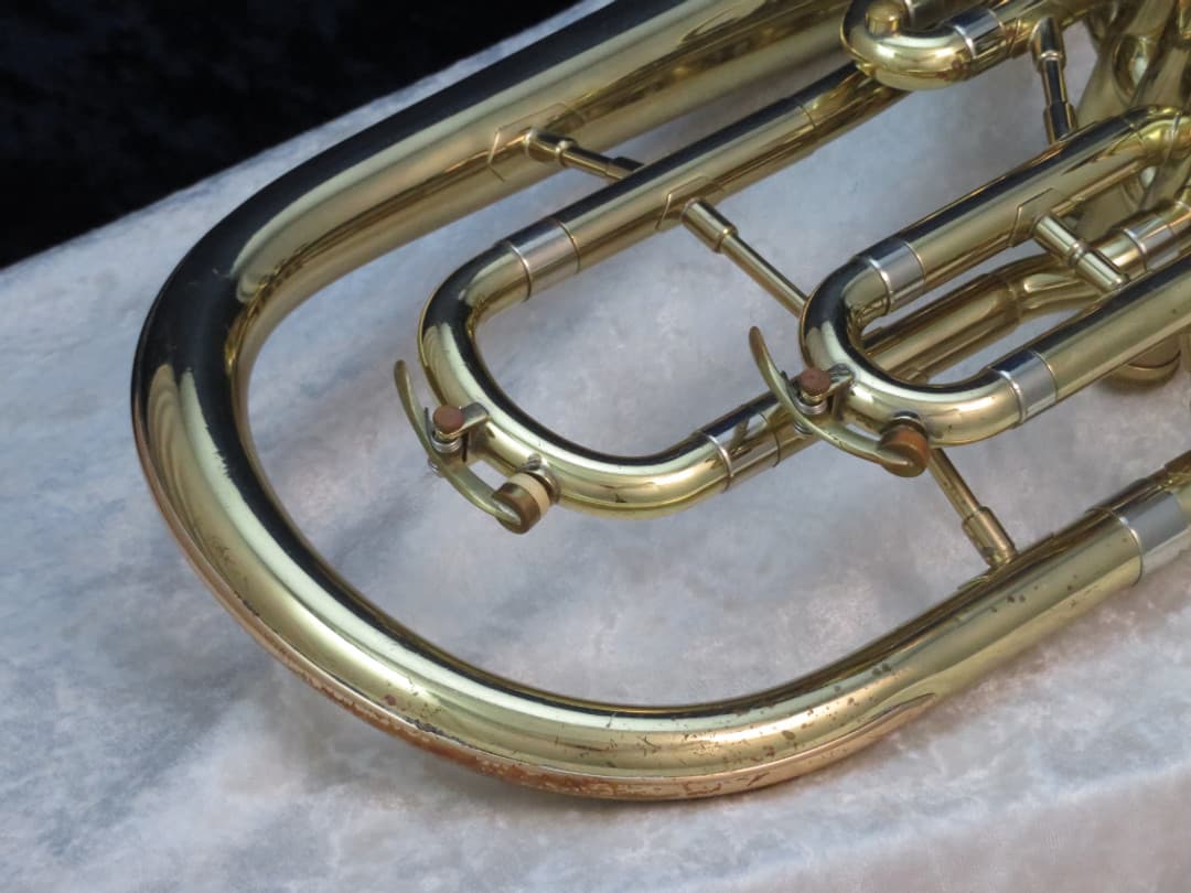 Olds Ambassador 3 Valve F Bell Front Alto Horn 1960's Serial #450846