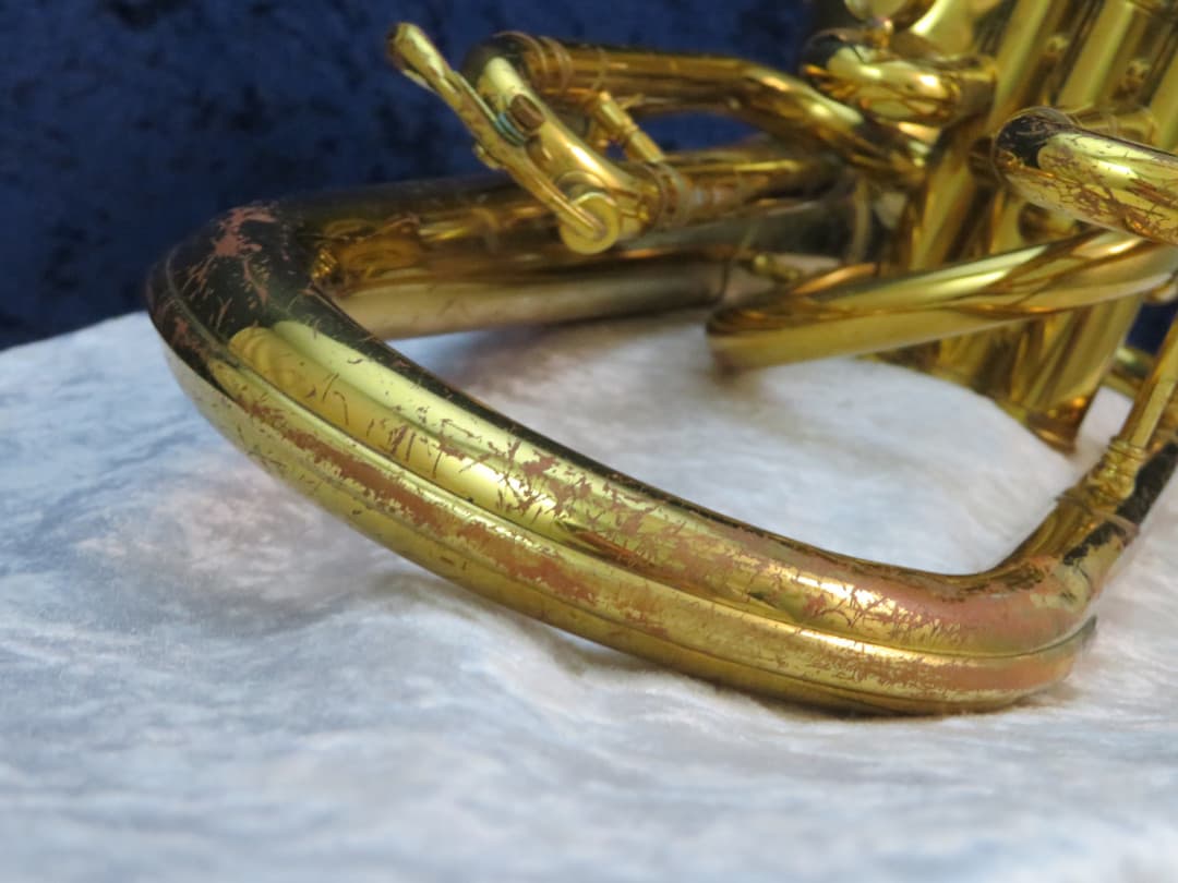 King 3 Valve F Bell Front Alto Horn 1981 Serial #862927