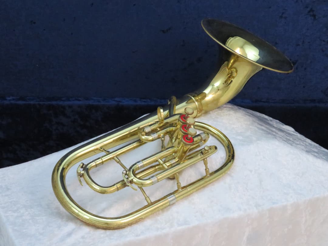 Olds Ambassador 3 Valve F Bell Front Alto Horn 1960's Serial #339647