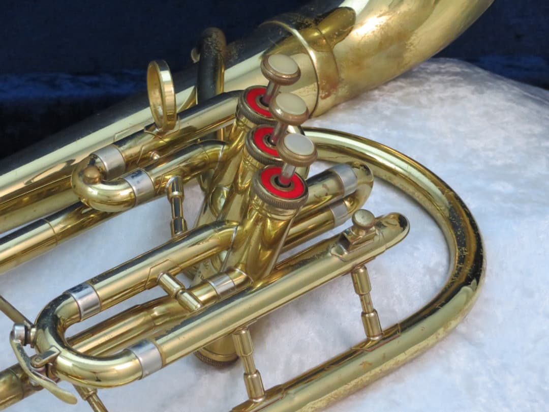 Olds Ambassador 3 Valve F Bell Front Alto Horn 1960's Serial #339647